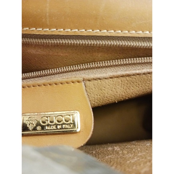 1980'S GUCCI RED & GREEN Ribbon WEB MONOGRAM GG CROSSBODY STYLE Shoulder Bag - Picture 4 of 15